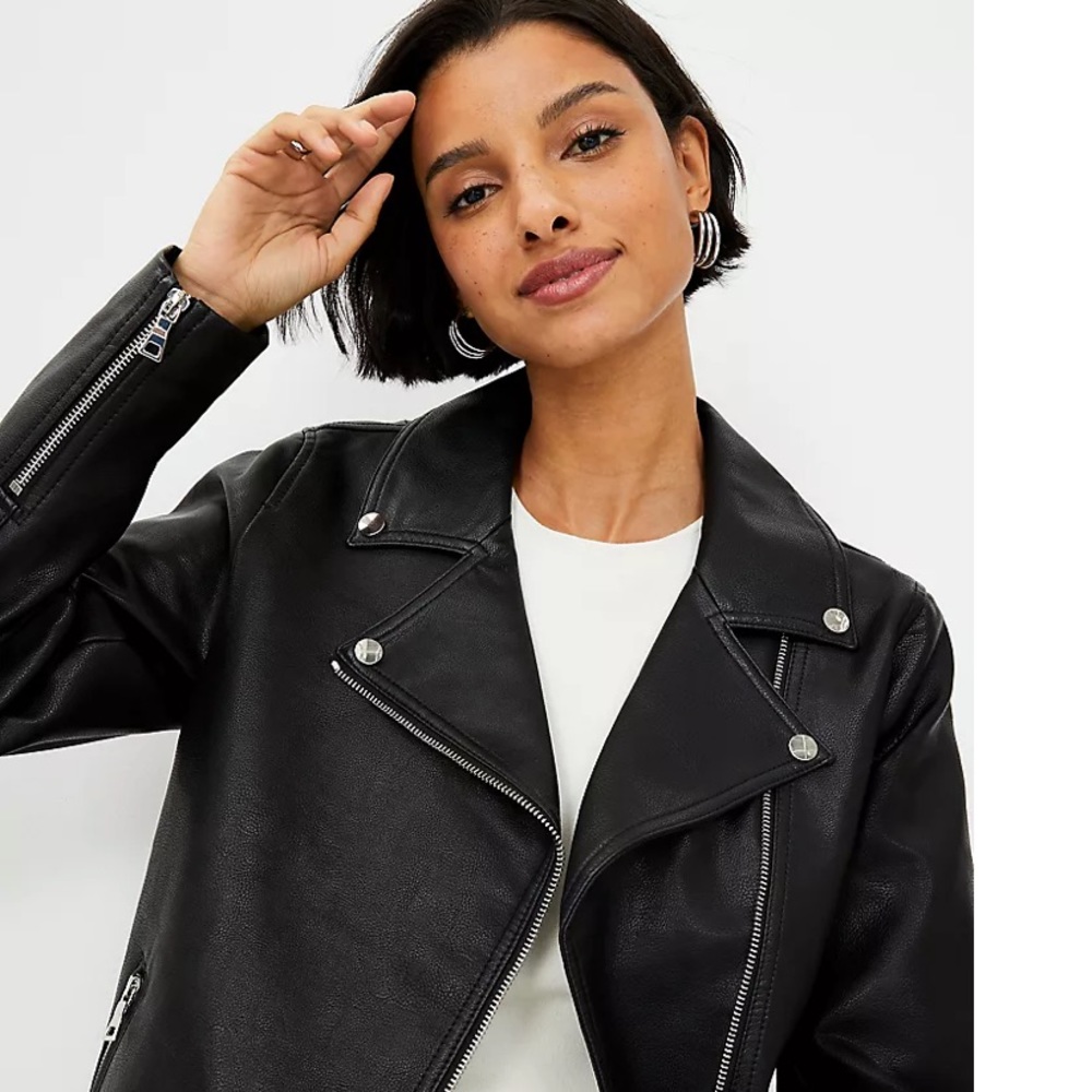 🩶 Ann Taylor Moto Jacket - Picture 12 of 17